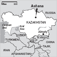 Astana Kazakhstan map location picture