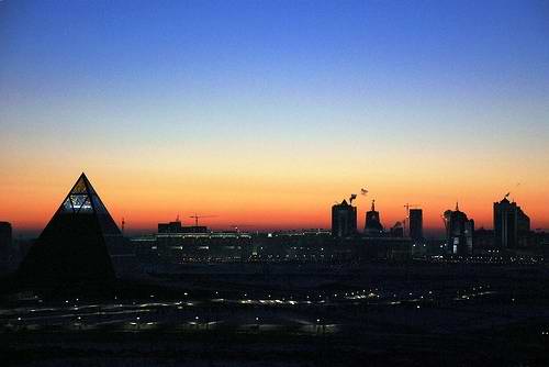 Astana city, Kazakhstan night view Astana city, Kazakhstan night view