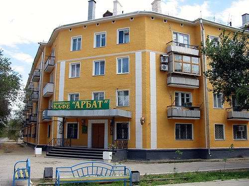 Baikonur Kazakhstan city cafe Arbat photo