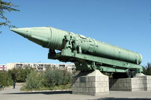 Baikonur Kazakhstan city ICBM monument photo