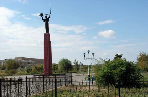 Baikonur Kazakhstan city symbol photo
