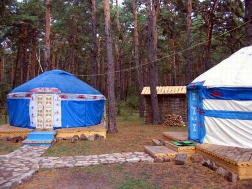 Kazakhstan yurts view Kazakhstan yurts view