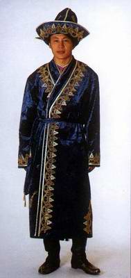 Kazakhstan people national clothes: man's costume