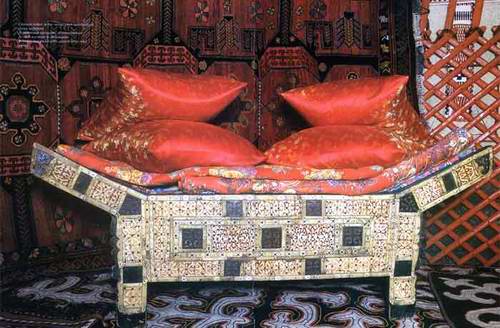 Kazakh people private life things - beds Kazakh people private life things - beds