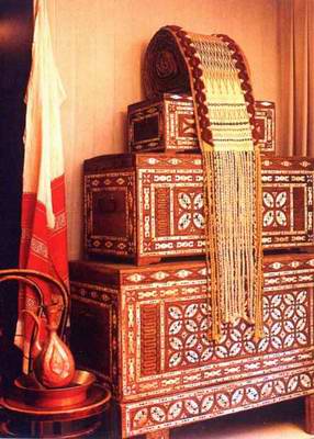 Kazakh people private life things - Various chests and boxes Kazakh people private life things - Various chests and boxes