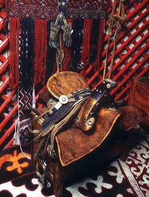 Kazakh people private life things - harness on the chest Kazakh people private life things - harness on the chest
