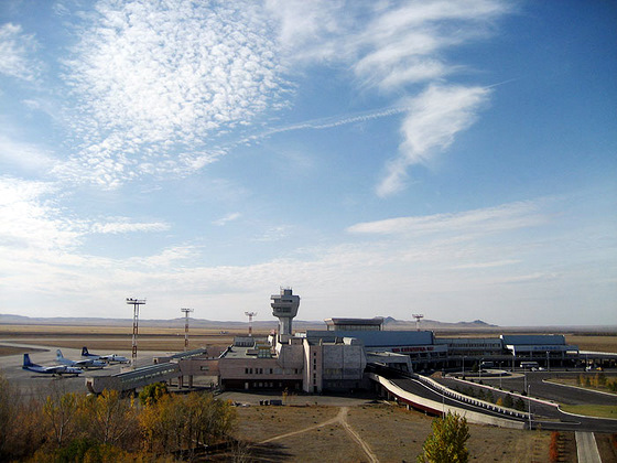 Karaganda airport, Kazakhstan view Karaganda airport, Kazakhstan view