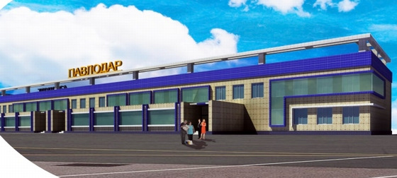 Pavlodar airport, Kazakhstan view Pavlodar airport, Kazakhstan view